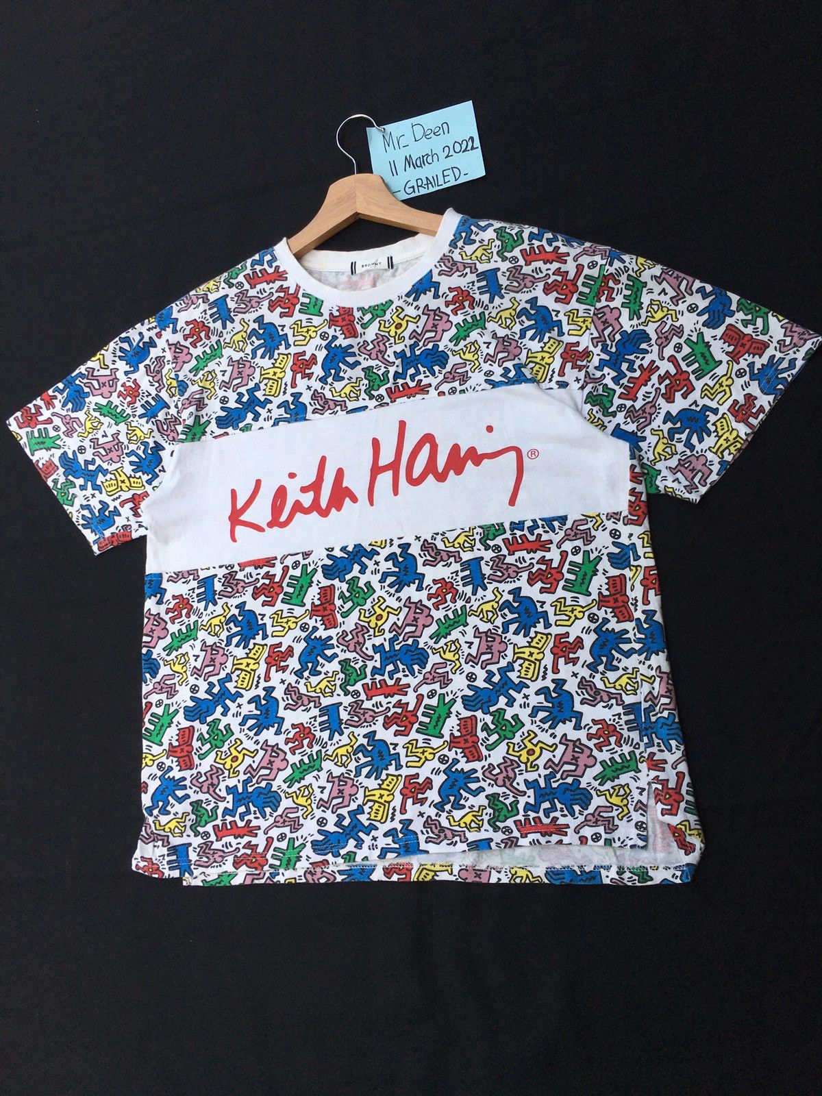 Keith Haring Rare Keith Haring Multicolor Logo Tshirt Size US M / EU 48-50 / 2 - 4 Thumbnail