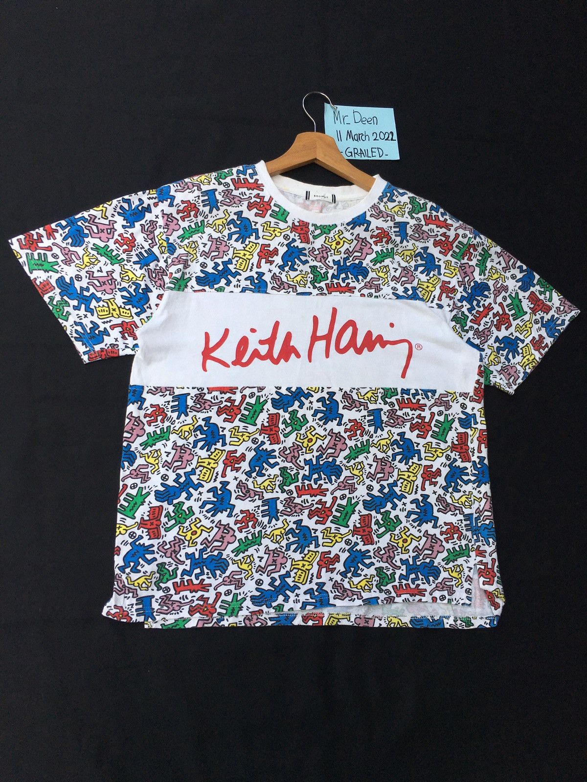 Keith Haring Rare Keith Haring Multicolor Logo Tshirt Size US M / EU 48-50 / 2 - 3 Thumbnail