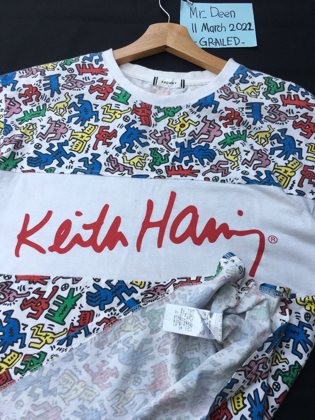 Keith Haring Rare Keith Haring Multicolor Logo Tshirt Size US M / EU 48-50 / 2 - 9 Thumbnail