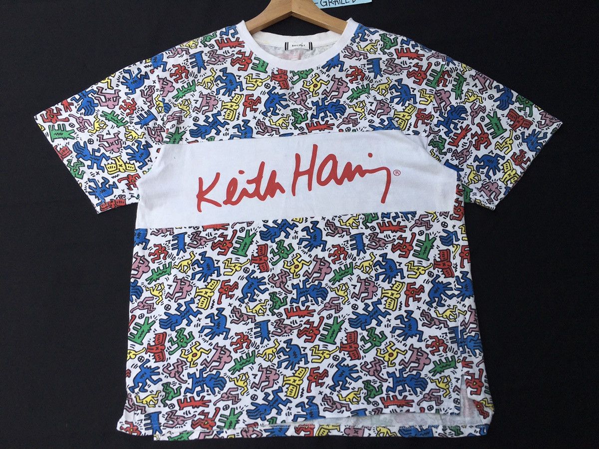 Keith Haring Rare Keith Haring Multicolor Logo Tshirt Size US M / EU 48-50 / 2 - 5 Thumbnail