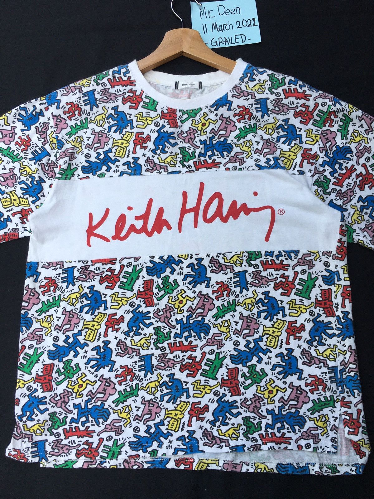 Keith Haring Rare Keith Haring Multicolor Logo Tshirt Size US M / EU 48-50 / 2 - 6 Thumbnail