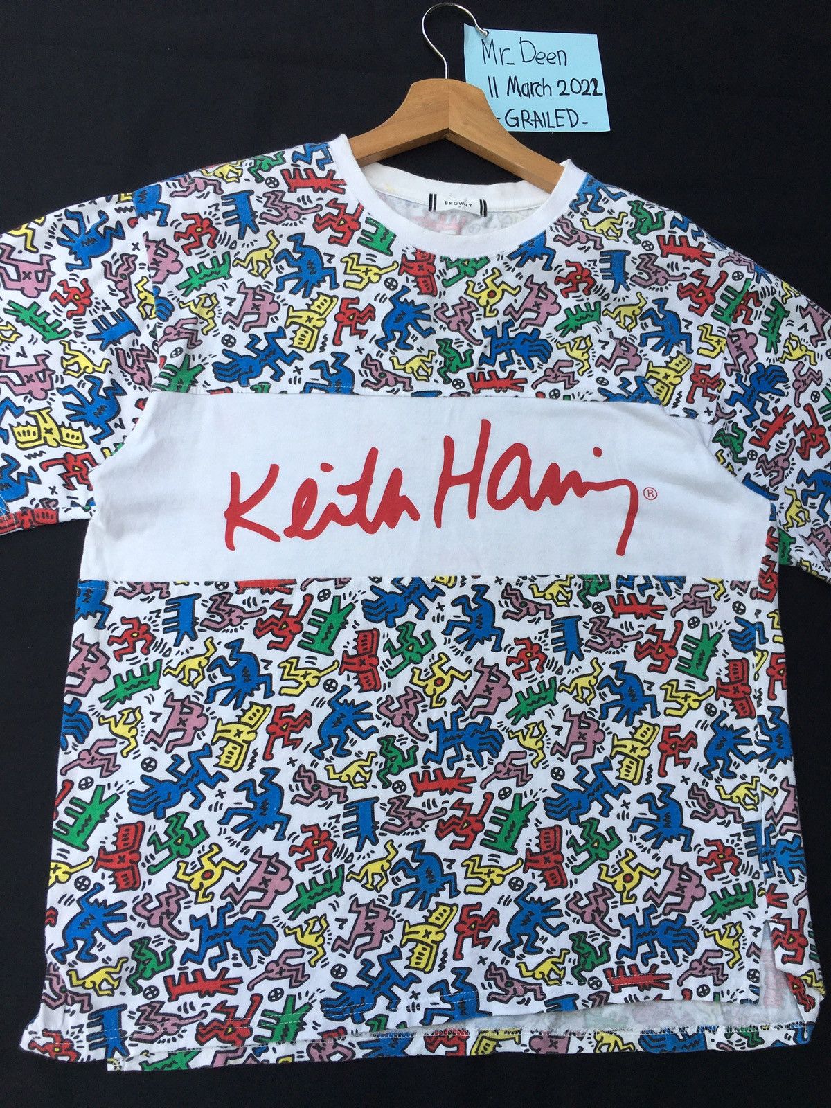 Keith Haring Rare Keith Haring Multicolor Logo Tshirt Size US M / EU 48-50 / 2 - 7 Thumbnail
