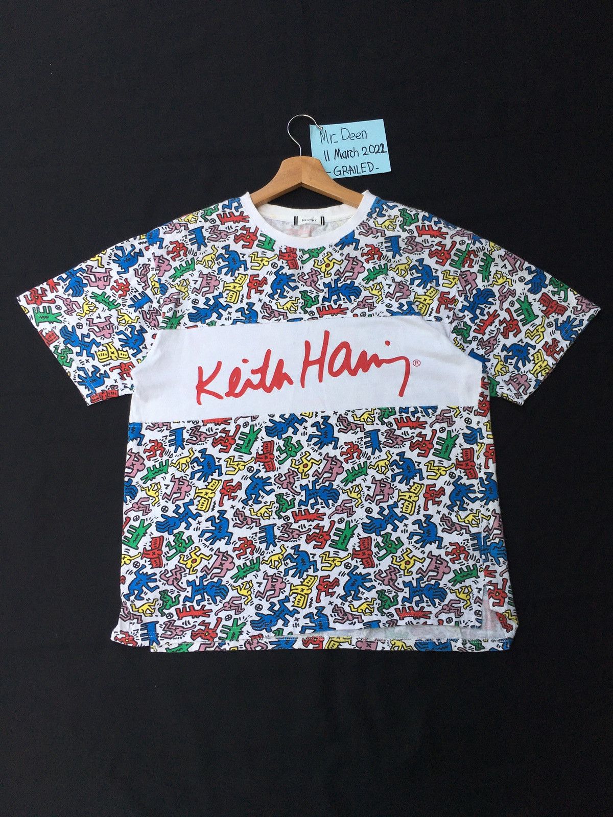 Keith Haring Rare Keith Haring Multicolor Logo Tshirt Size US M / EU 48-50 / 2 - 2 Thumbnail