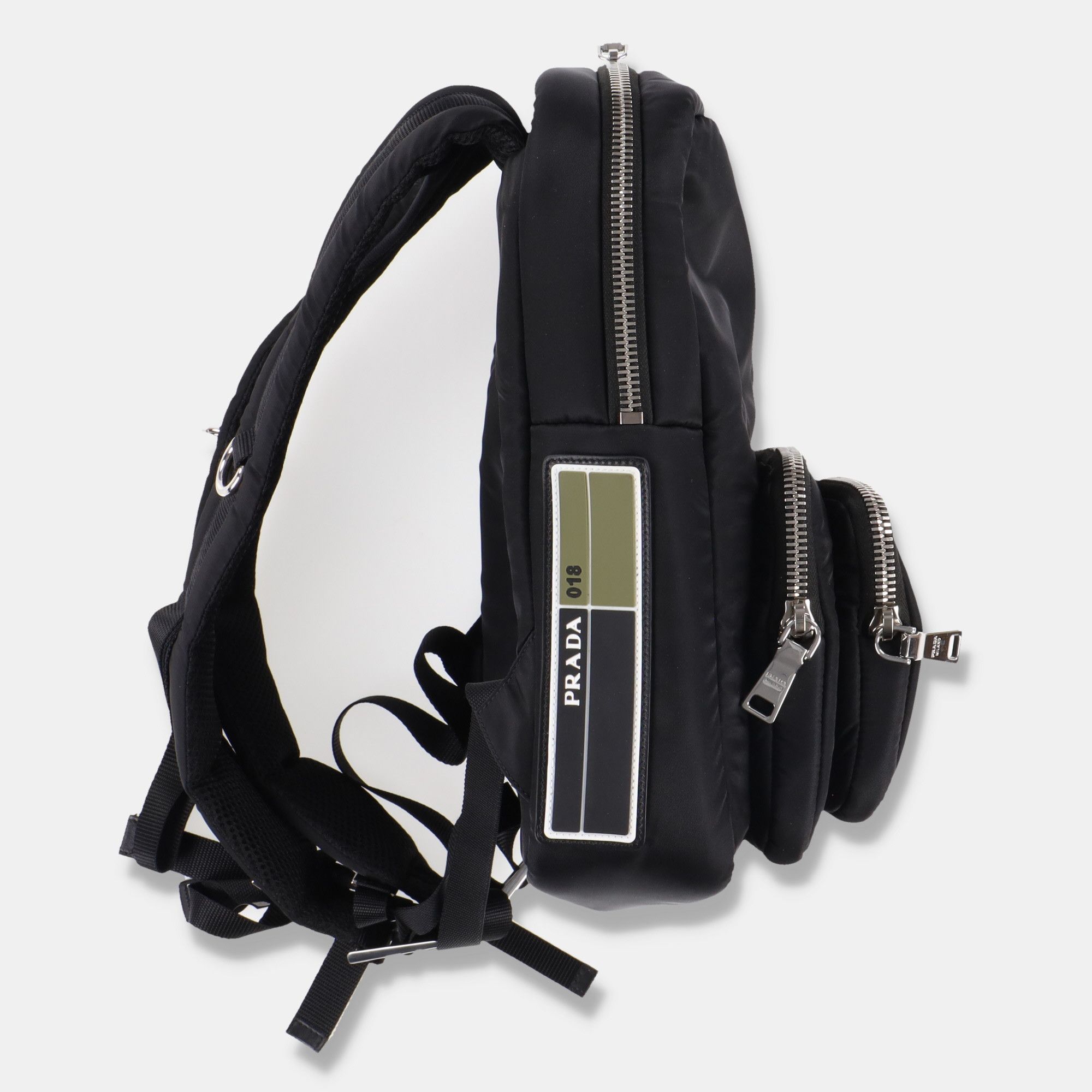 バッグ PRADA Back packs black multi pocket mini Prada Re-Nylon multi-pocket Backpack | Black | FARFETCH