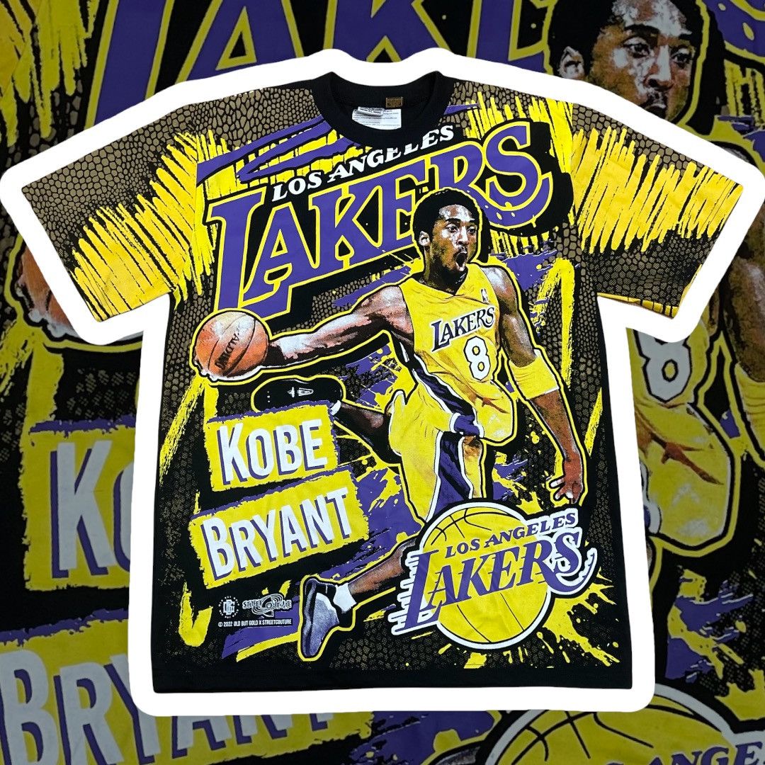 OBG Street Couture Los Angeles Lakers Kobe Bryant AOP T-Shirt 3XL.