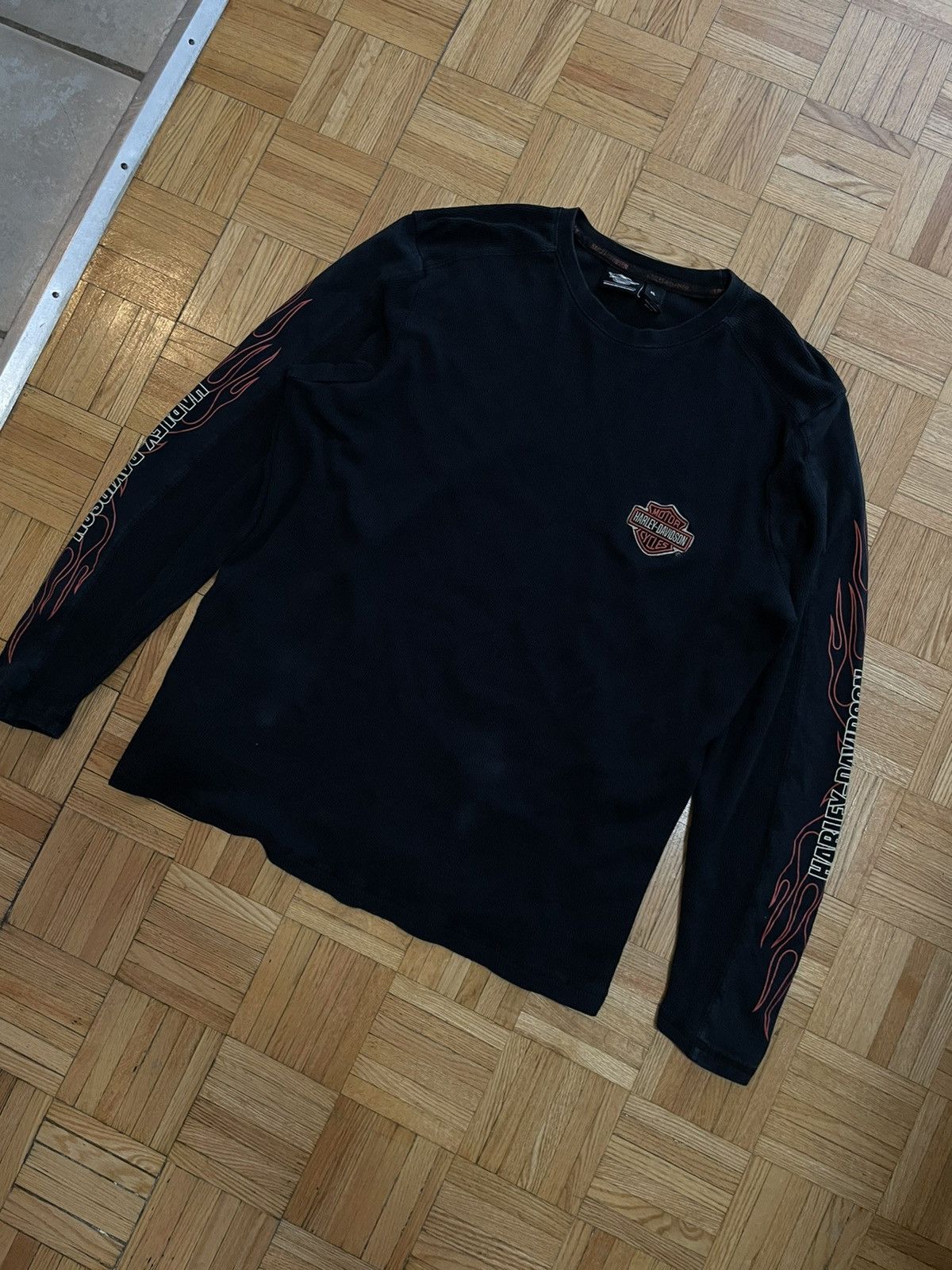Harley Davidson Rare Vintage Harley Davidson L/S Size US XL / EU 56 / 4 - 2 Thumbnail
