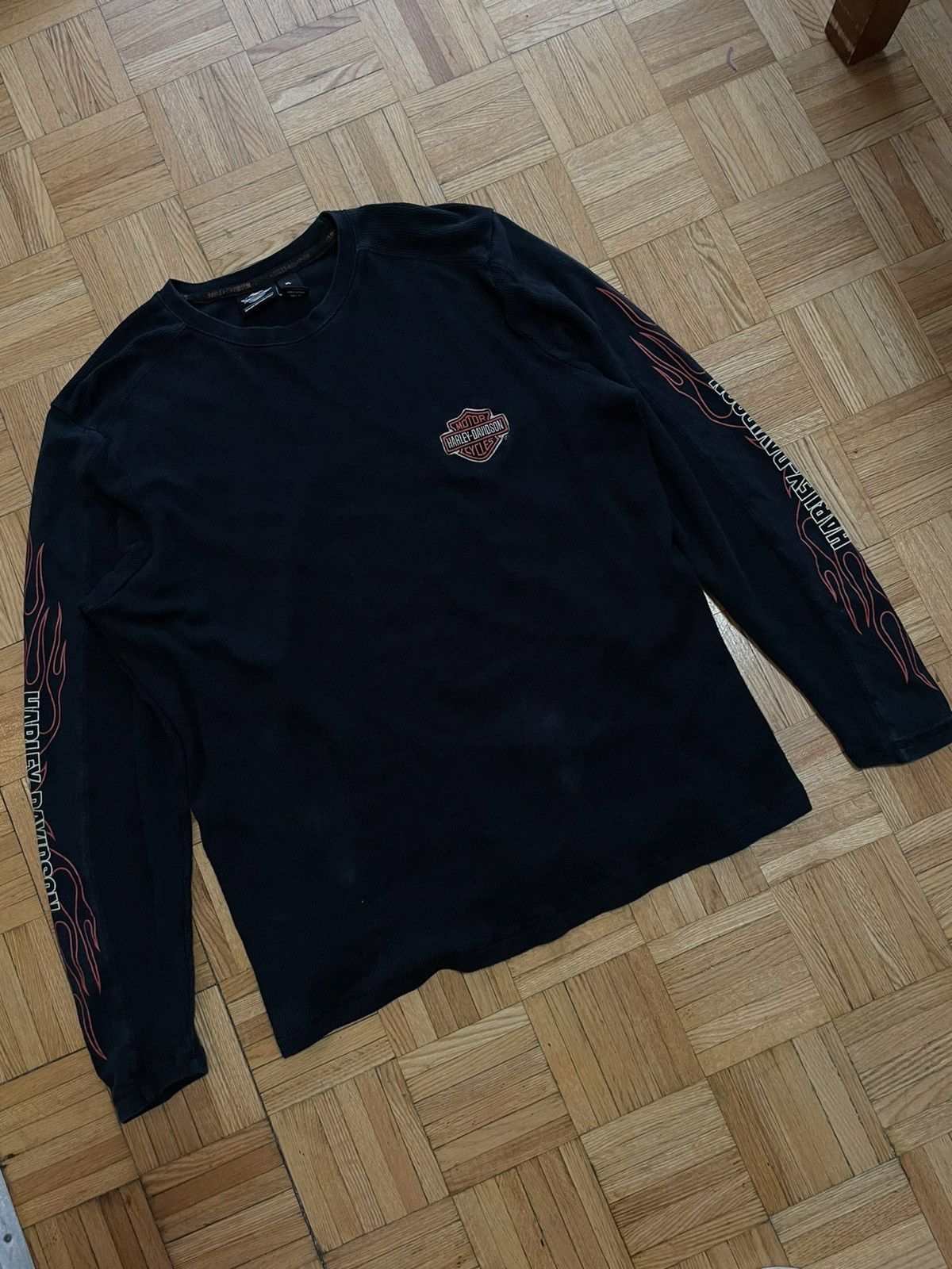 Harley Davidson Rare Vintage Harley Davidson L/S Size US XL / EU 56 / 4 - 4 Thumbnail