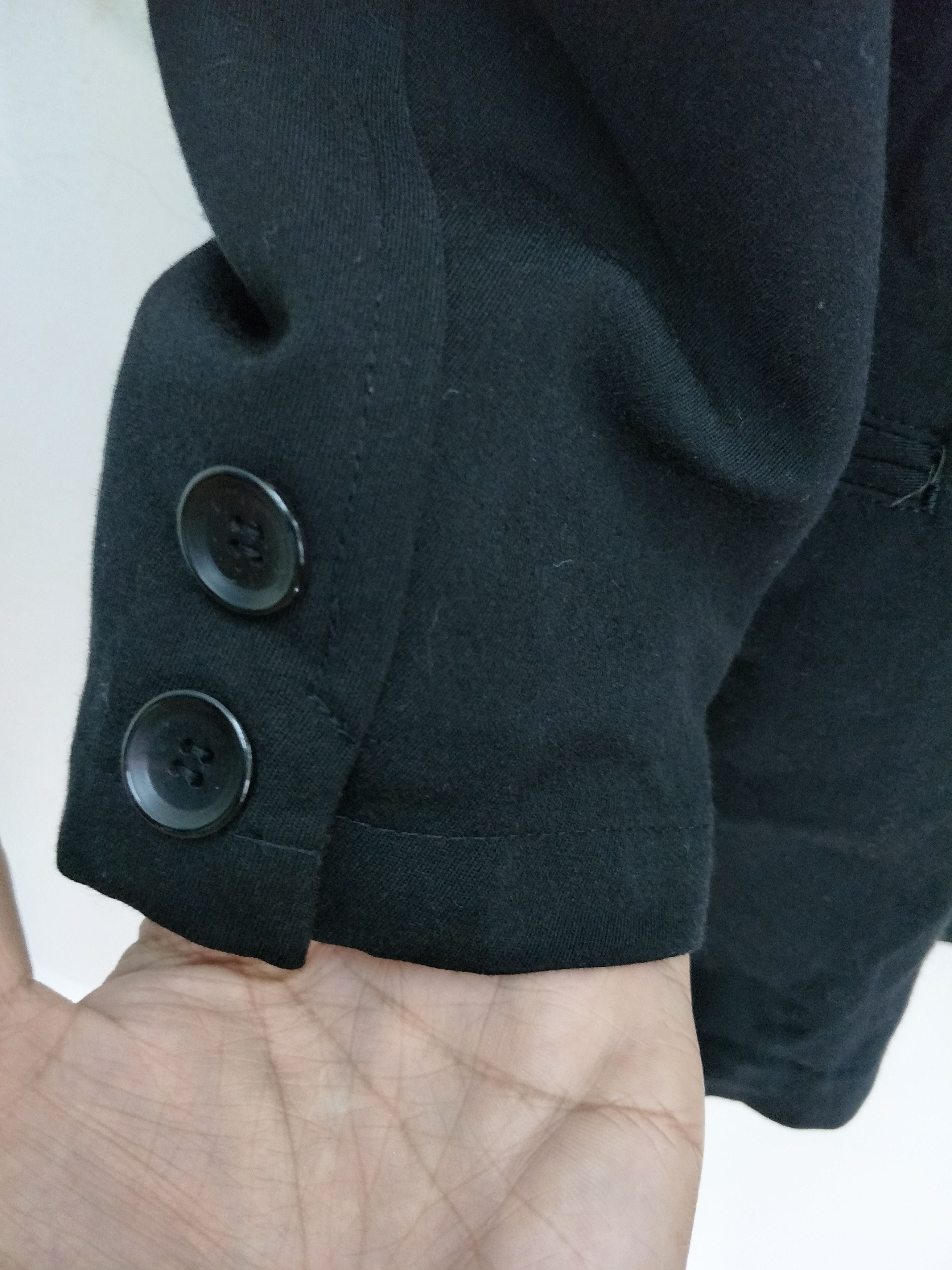 Yohji Yamamoto Yohji Yamamoto Y's Black Double Breasted Coat Vintage Size US M / EU 48-50 / 2 - 3 Thumbnail