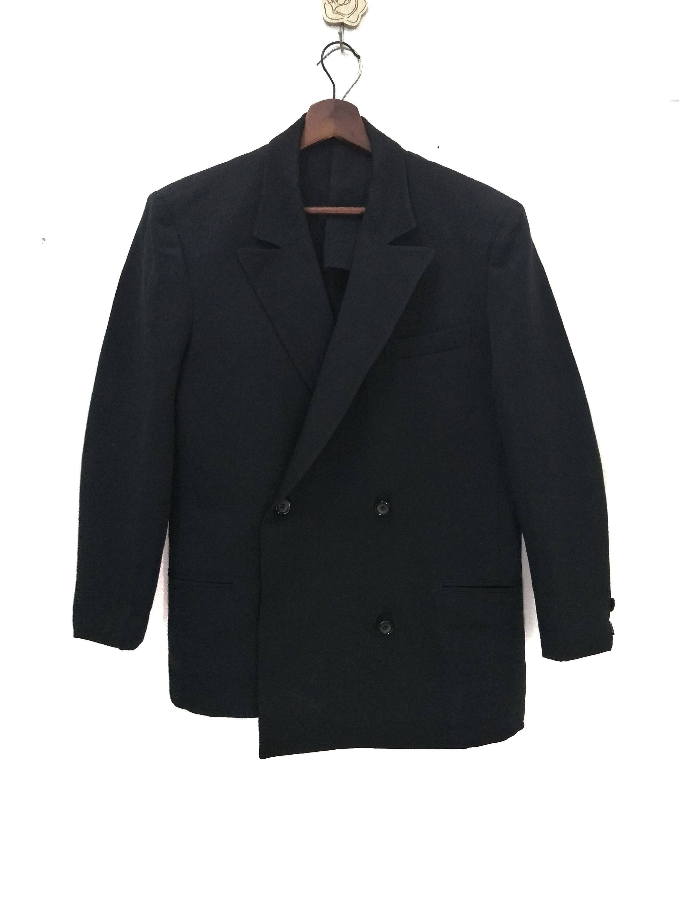 Yohji Yamamoto Yohji Yamamoto Y's Black Double Breasted Coat Vintage Size US M / EU 48-50 / 2 - 1 Thumbnail