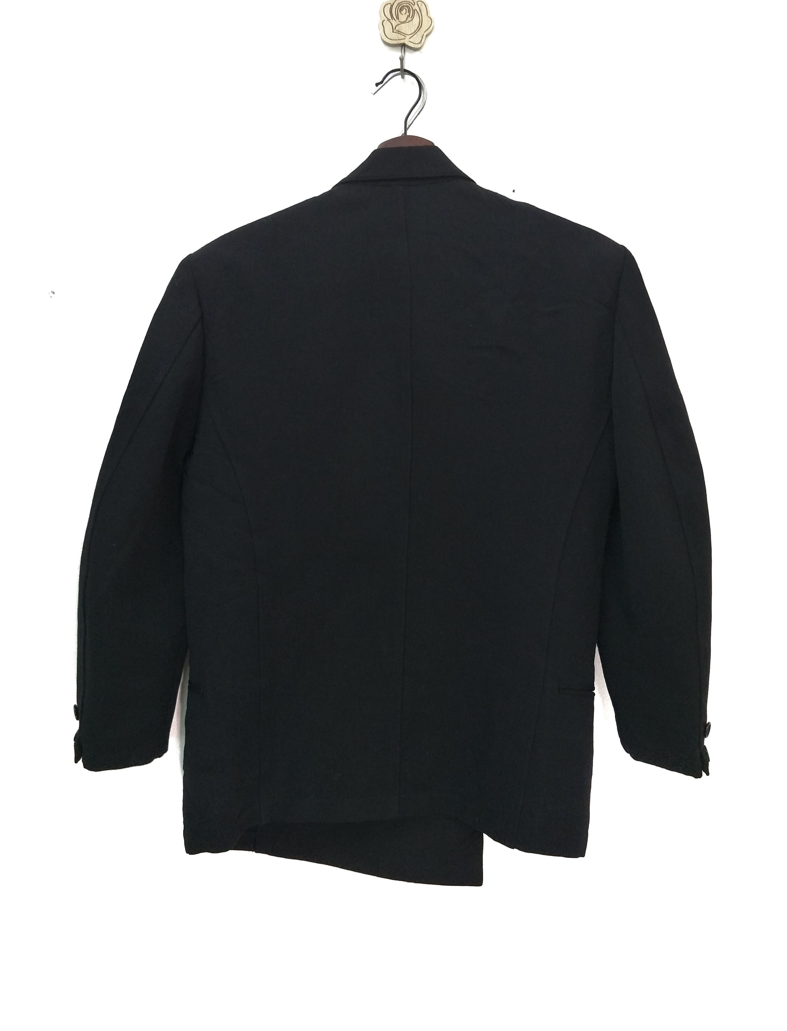 Yohji Yamamoto Yohji Yamamoto Y's Black Double Breasted Coat Vintage Size US M / EU 48-50 / 2 - 2 Thumbnail