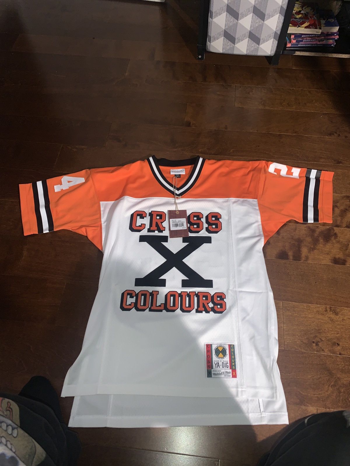 Mitchell & Ness orange Mitchell & Ness x Bruno Mars x Cross Colors ...