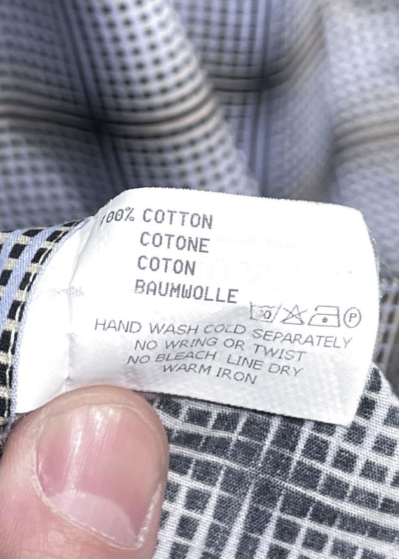 Missoni Missoni Light Blue Checkered Cotton Button Shirt Size US S / EU 44-46 / 1 - 7 Thumbnail