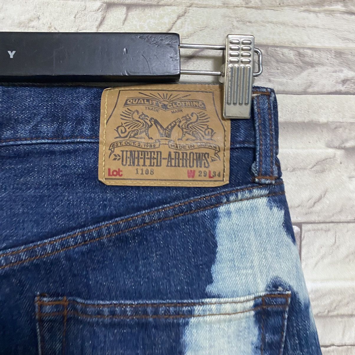 United Arrows Japanese Brand United Arrows Denim Bleach Jeans Size US 28 / EU 44 - 16 Thumbnail