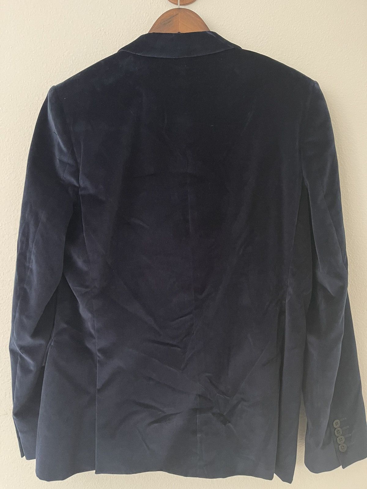 Paul Smith Brand New, Navy Velvet Blazer Size 52R - 2 Thumbnail