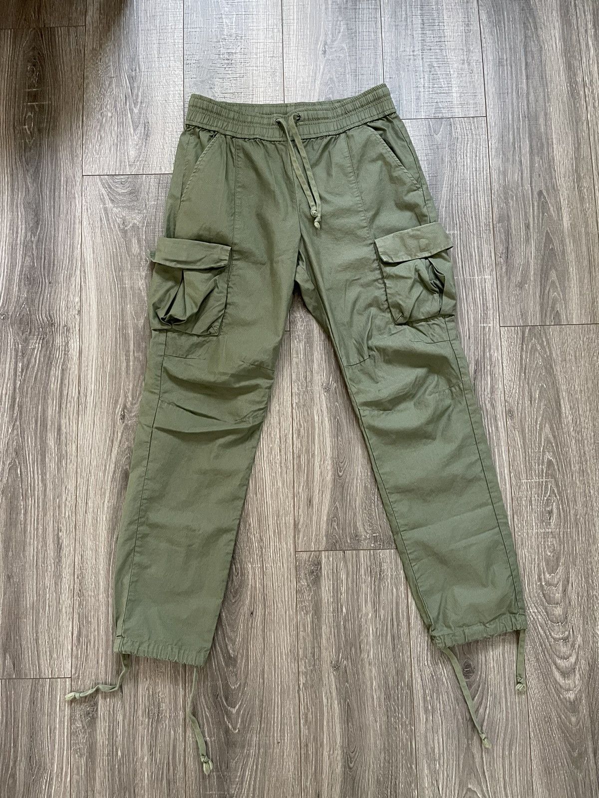 John Elliott John Elliott Back Sateen Cargo Pants - Olive