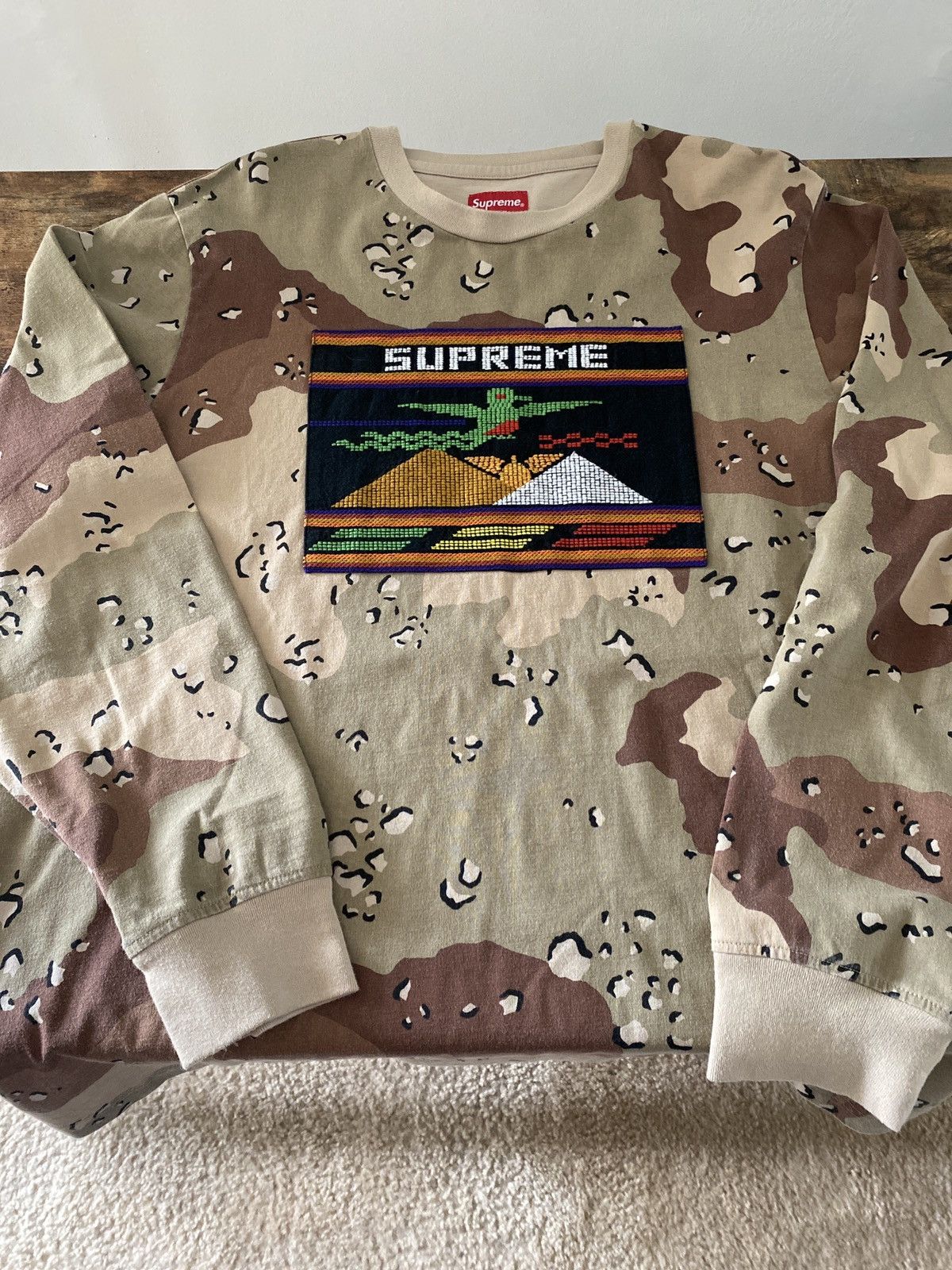 Supreme Needlepoint Shirt Grailed