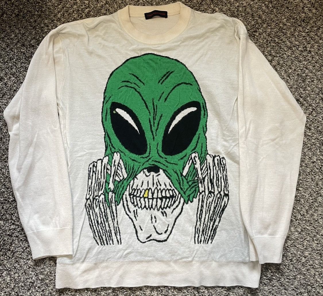 Alien Intarsia Knit Sweater