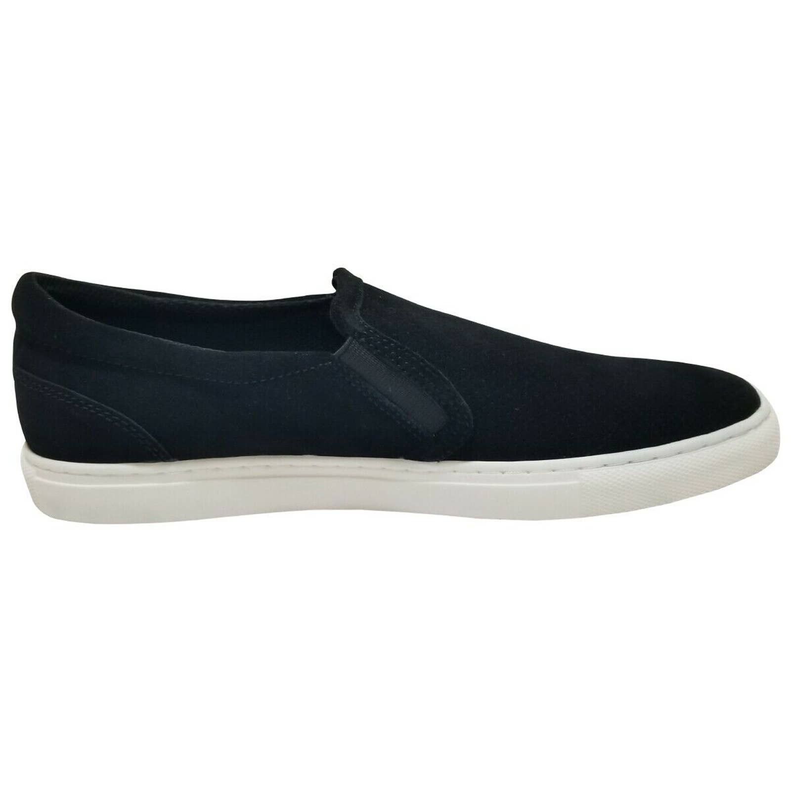 Bar III Bar III Mens Brant Slip-On Suede Sneakers Black Size US 11.5 / EU 44-45 - 4 Thumbnail