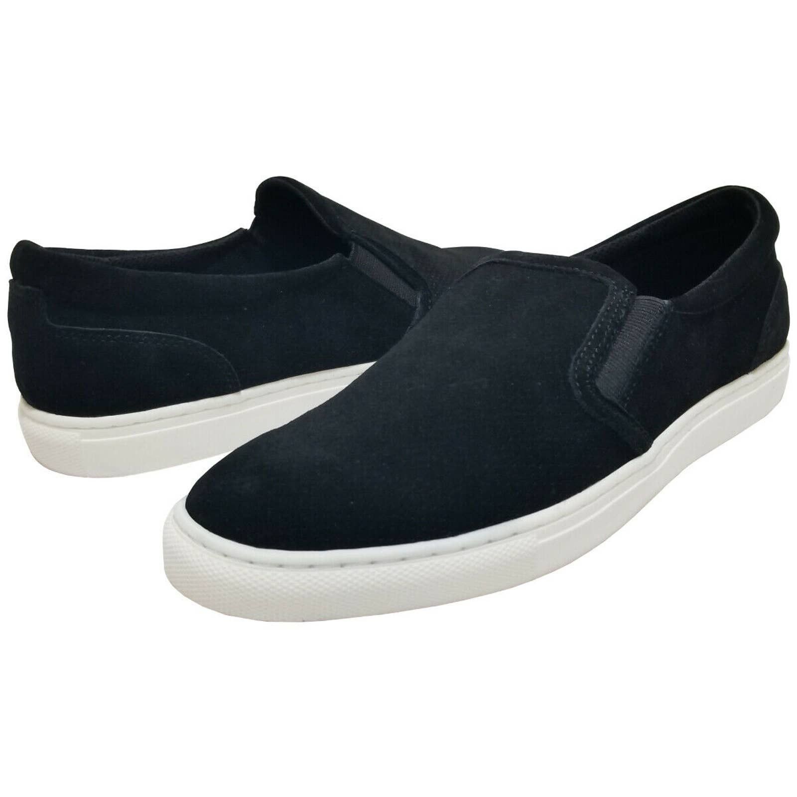 Bar III Bar III Mens Brant Slip-On Suede Sneakers Black Size US 11.5 / EU 44-45 - 2 Thumbnail