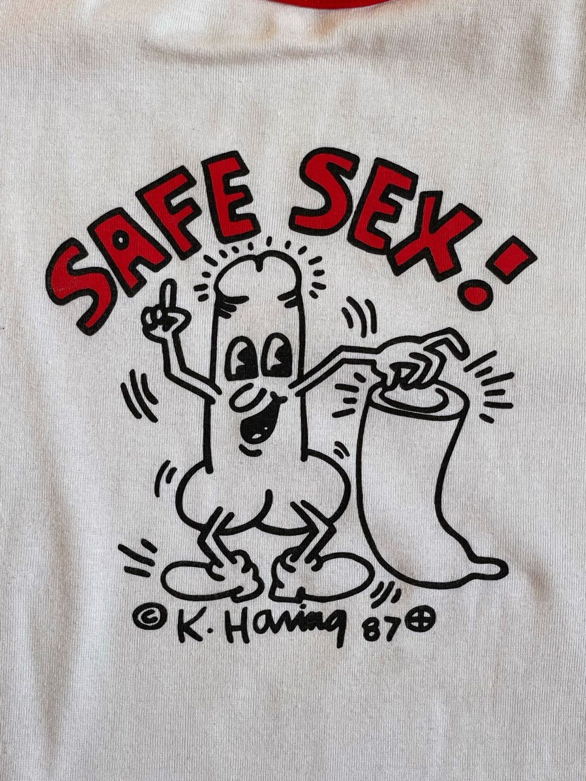 Keith Haring Keith Haring Pop Shop “Safe Sex” long sleeve tee shirt Size US L / EU 52-54 / 3 - 2 Thumbnail