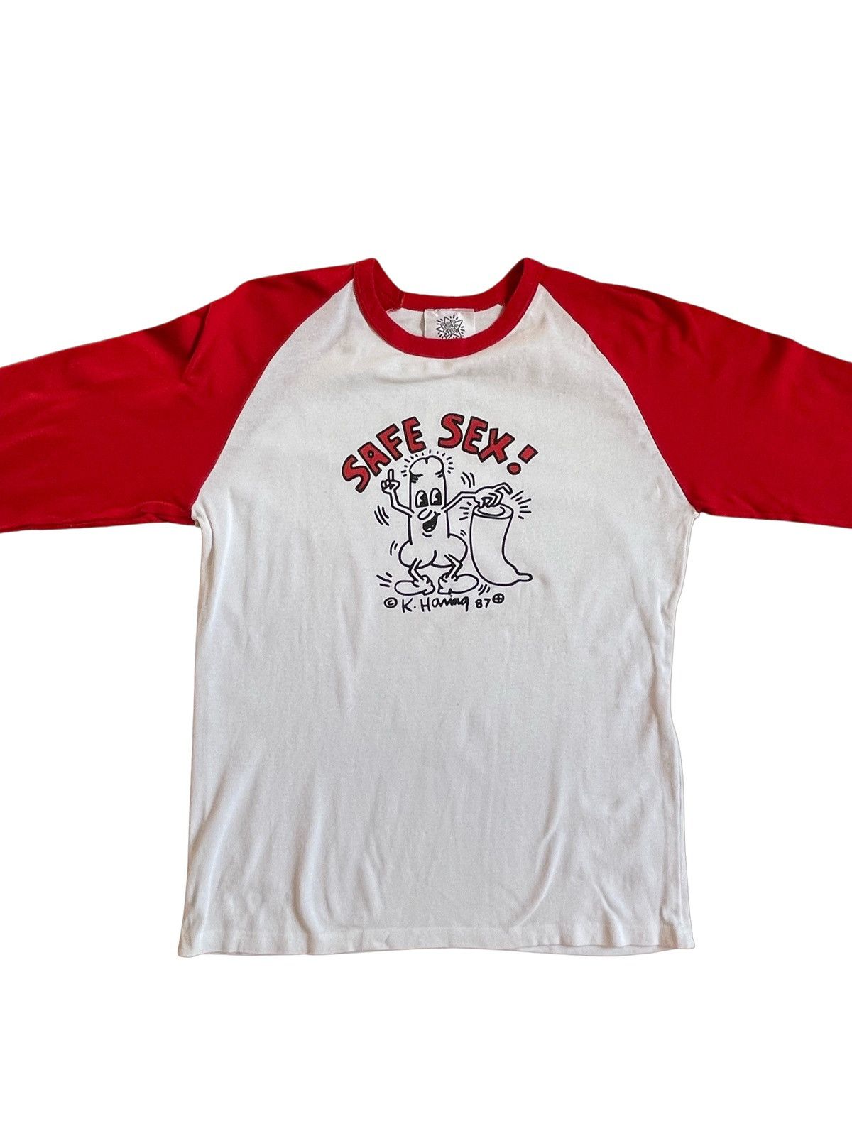 Keith Haring Keith Haring Pop Shop “Safe Sex” long sleeve tee shirt Size US L / EU 52-54 / 3 - 1 Thumbnail