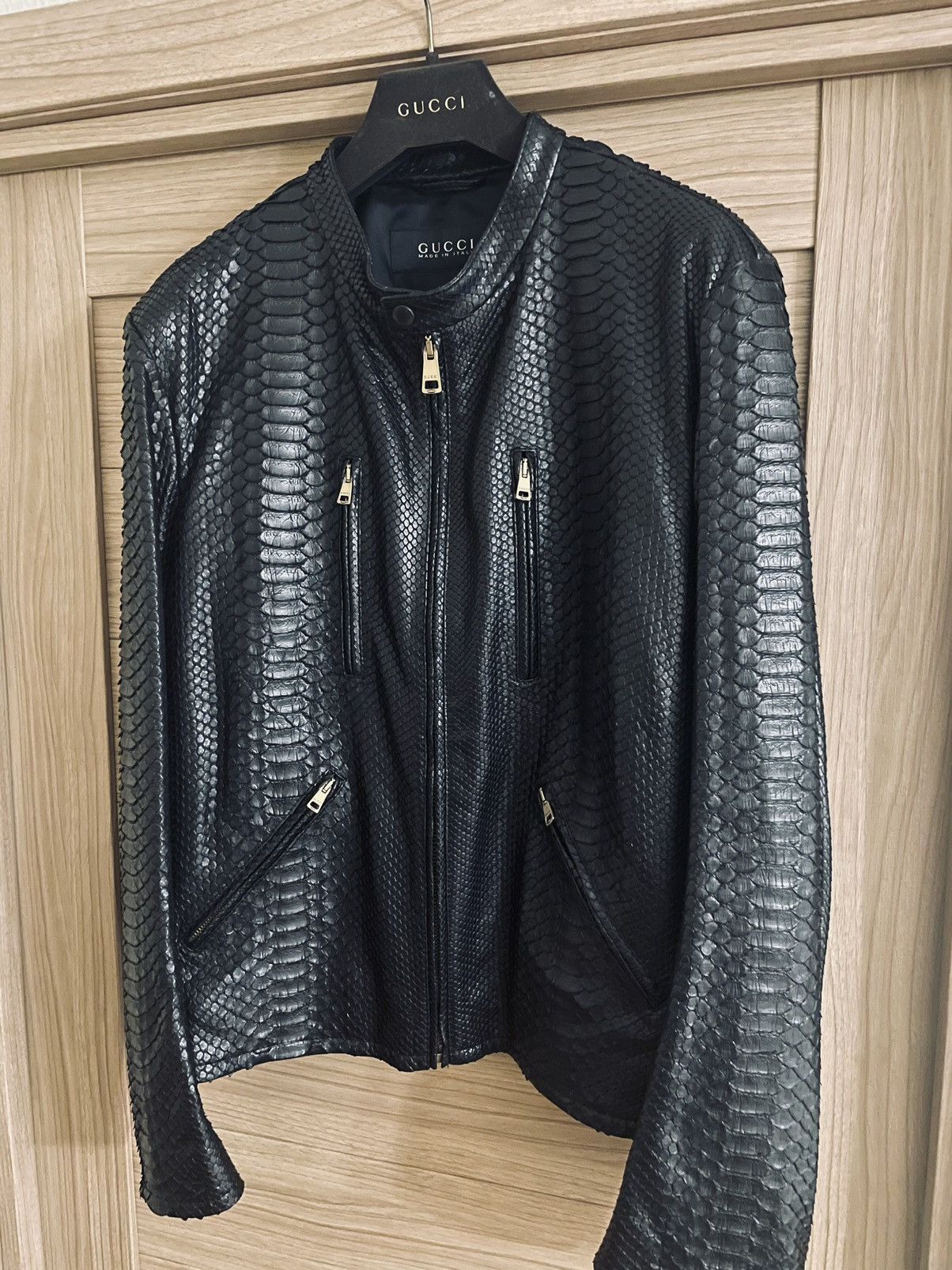 Gucci hot sale python jacket