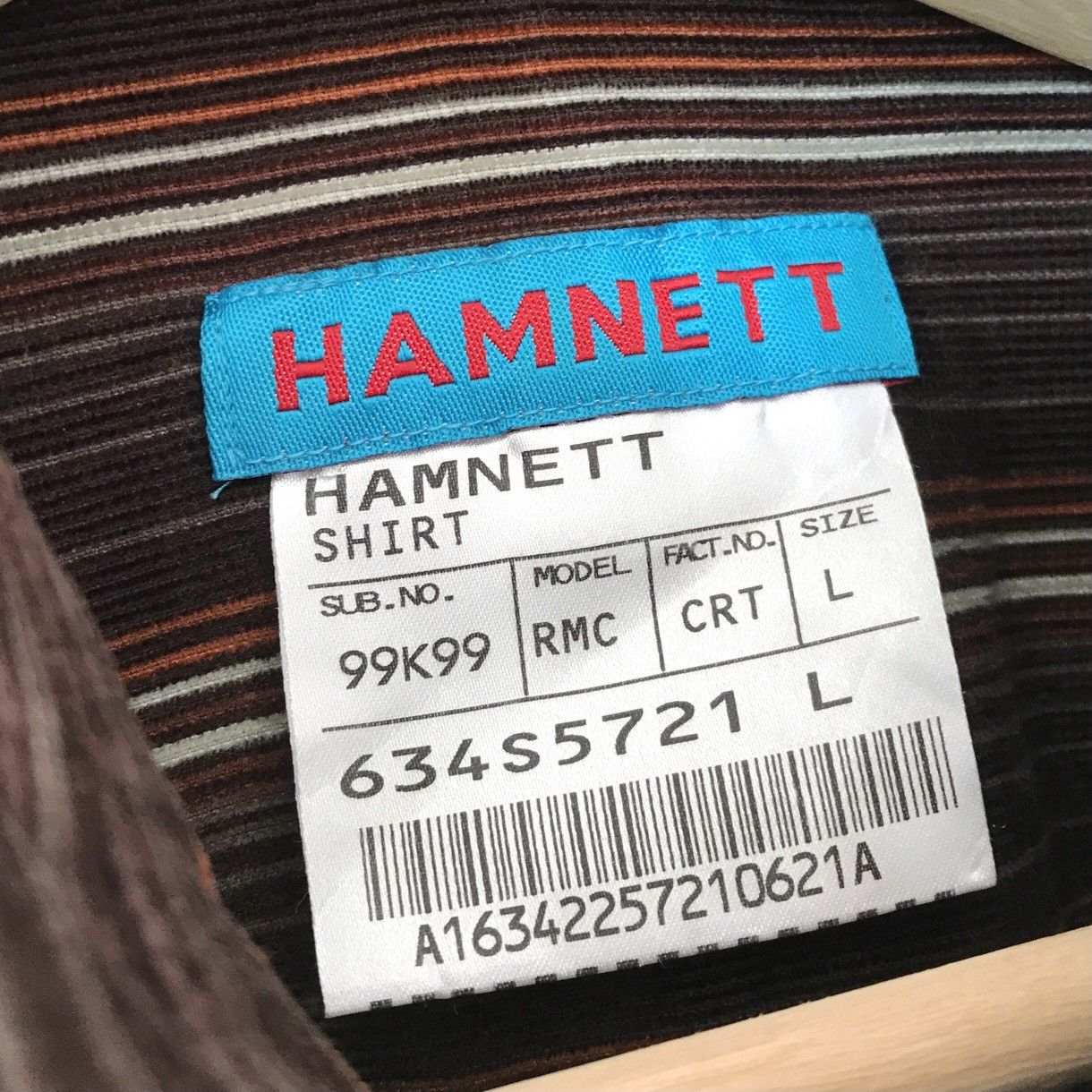 Katharine Hamnett London Authentic Vintage Katharine Hamnett London Stripe Shirt L Size US L / EU 52-54 / 3 - 5 Thumbnail