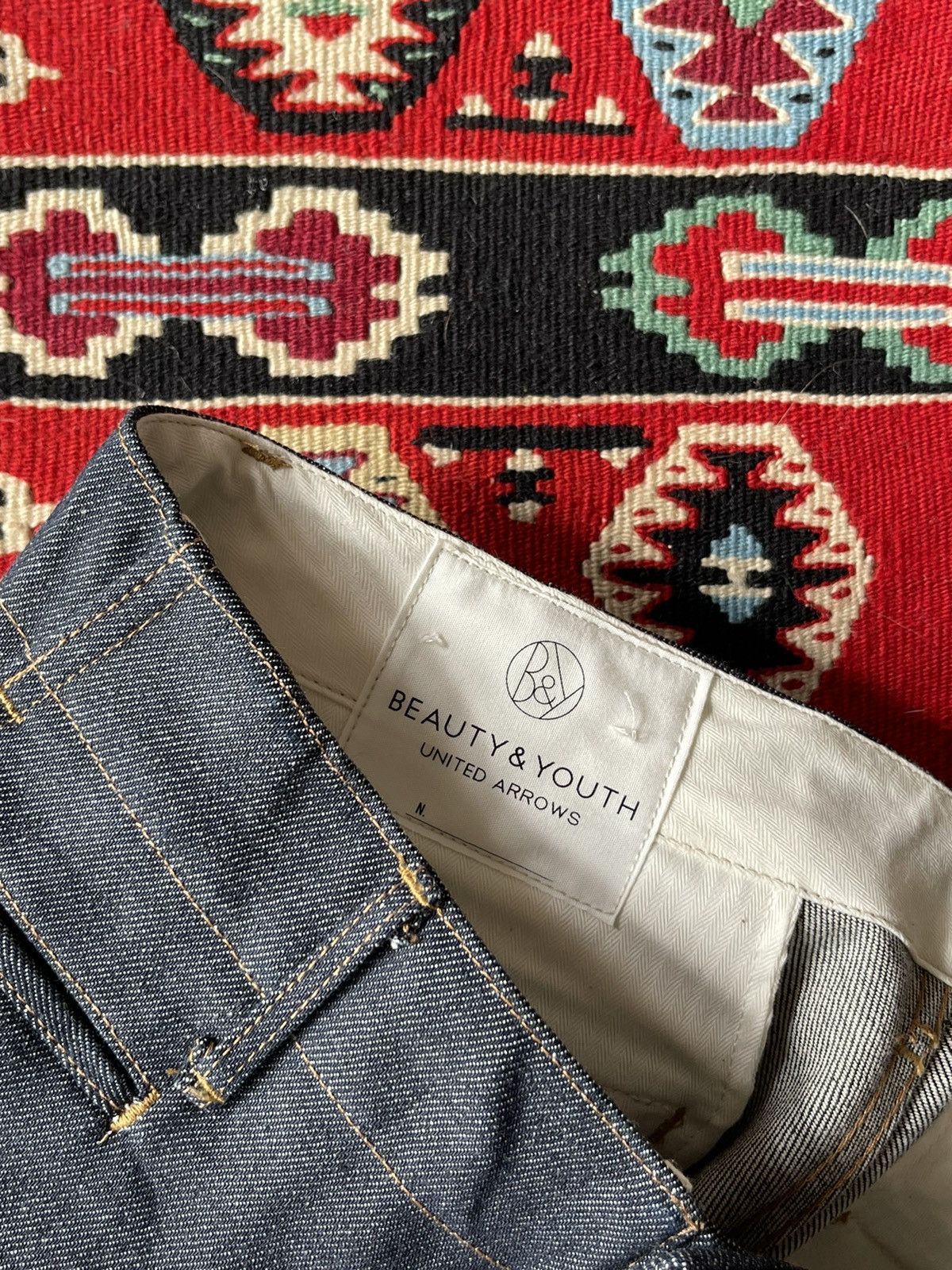 United Arrows United Arrows Heavy Weight Selvedge Denim Trouser Size US 28 / EU 44 - 6 Thumbnail