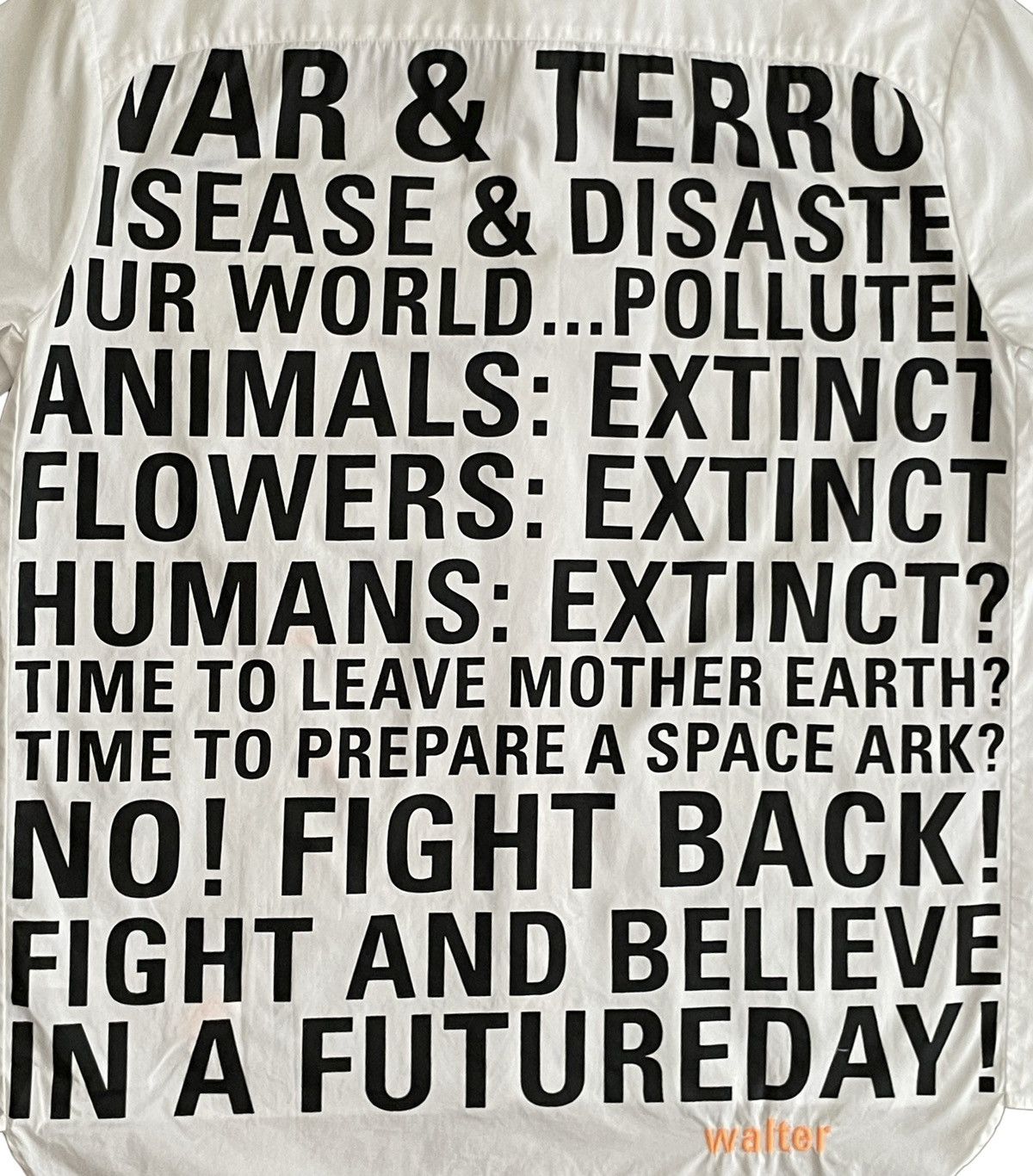 Walter Van Beirendonck Walter Van Beirendonck Futureday short sleeve button-up Size US M / EU 48-50 / 2 - 3 Thumbnail