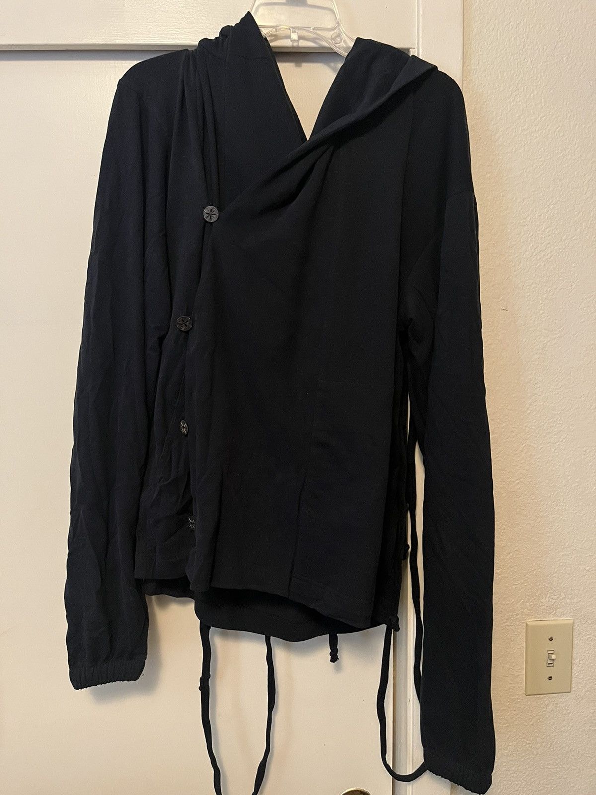 Hyein Seo Hyein Seo Black Macrame Hoodie Size US L / EU 52-54 / 3 - 2 Thumbnail
