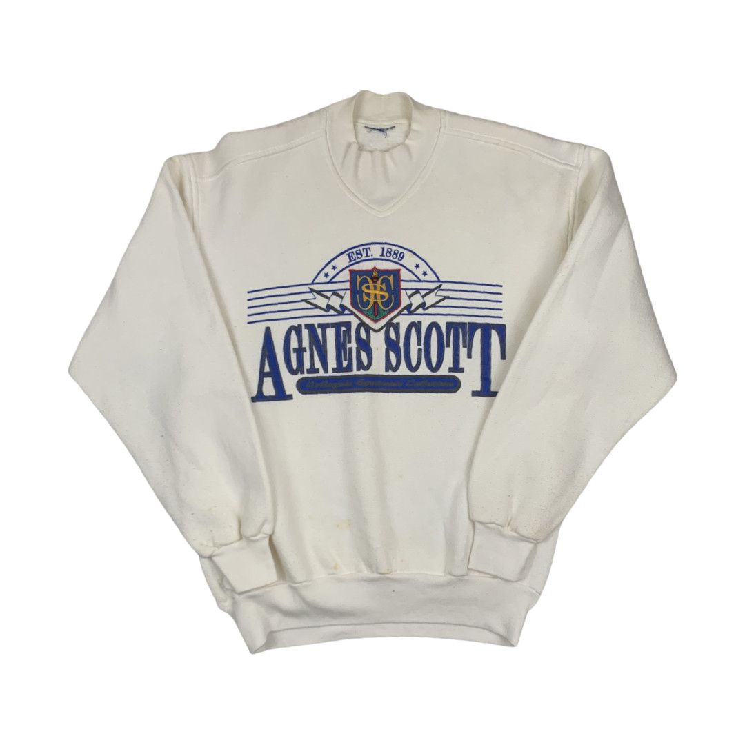 Collegiate Streetwear Vintage Vintage Agnes Scott graphic college crewneck sweatshirt Grailed