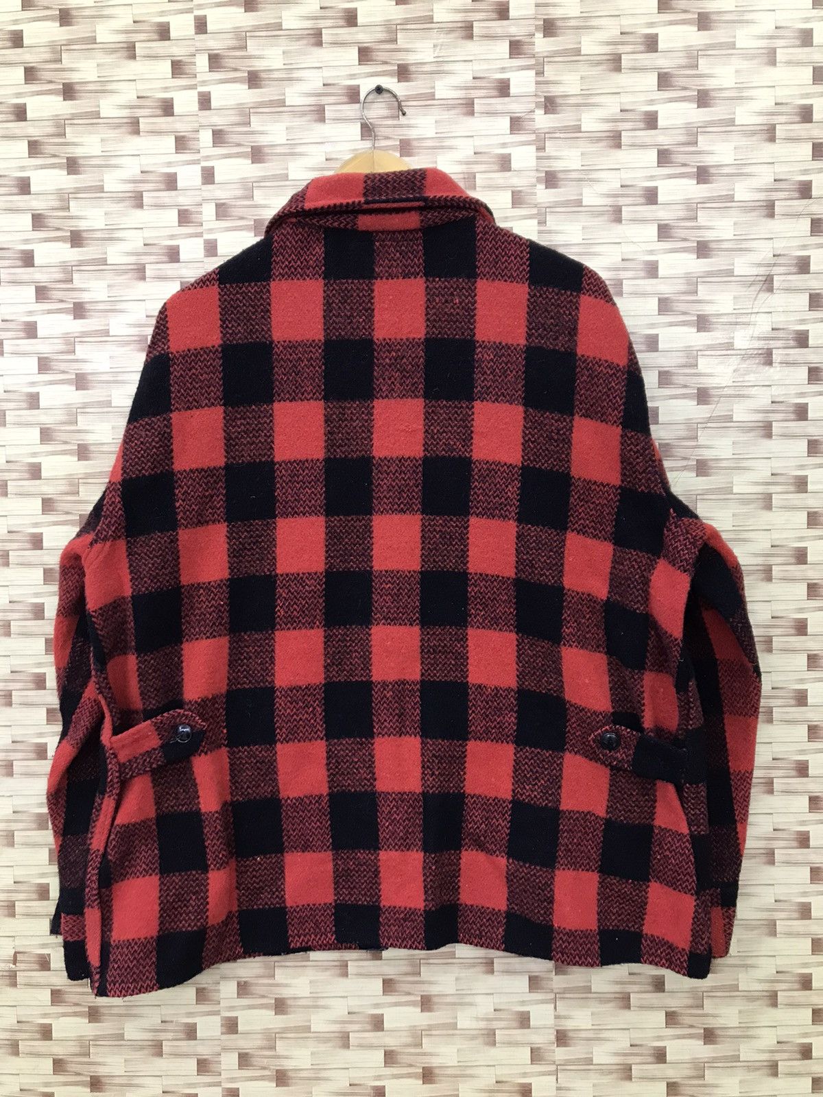 Made in USA vintage melton wool coat