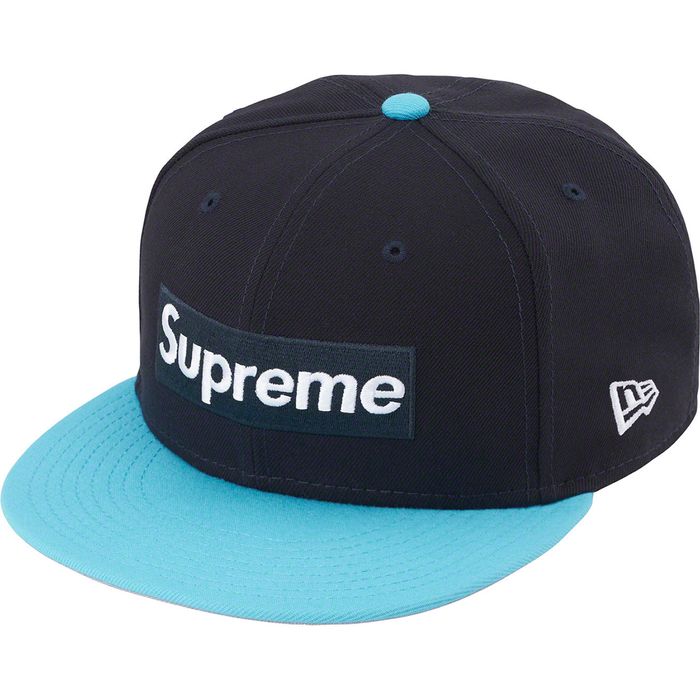 Supreme Supreme 2-Tone Box Logo New Era (SS22) - Sz 7 3/4 - Blue