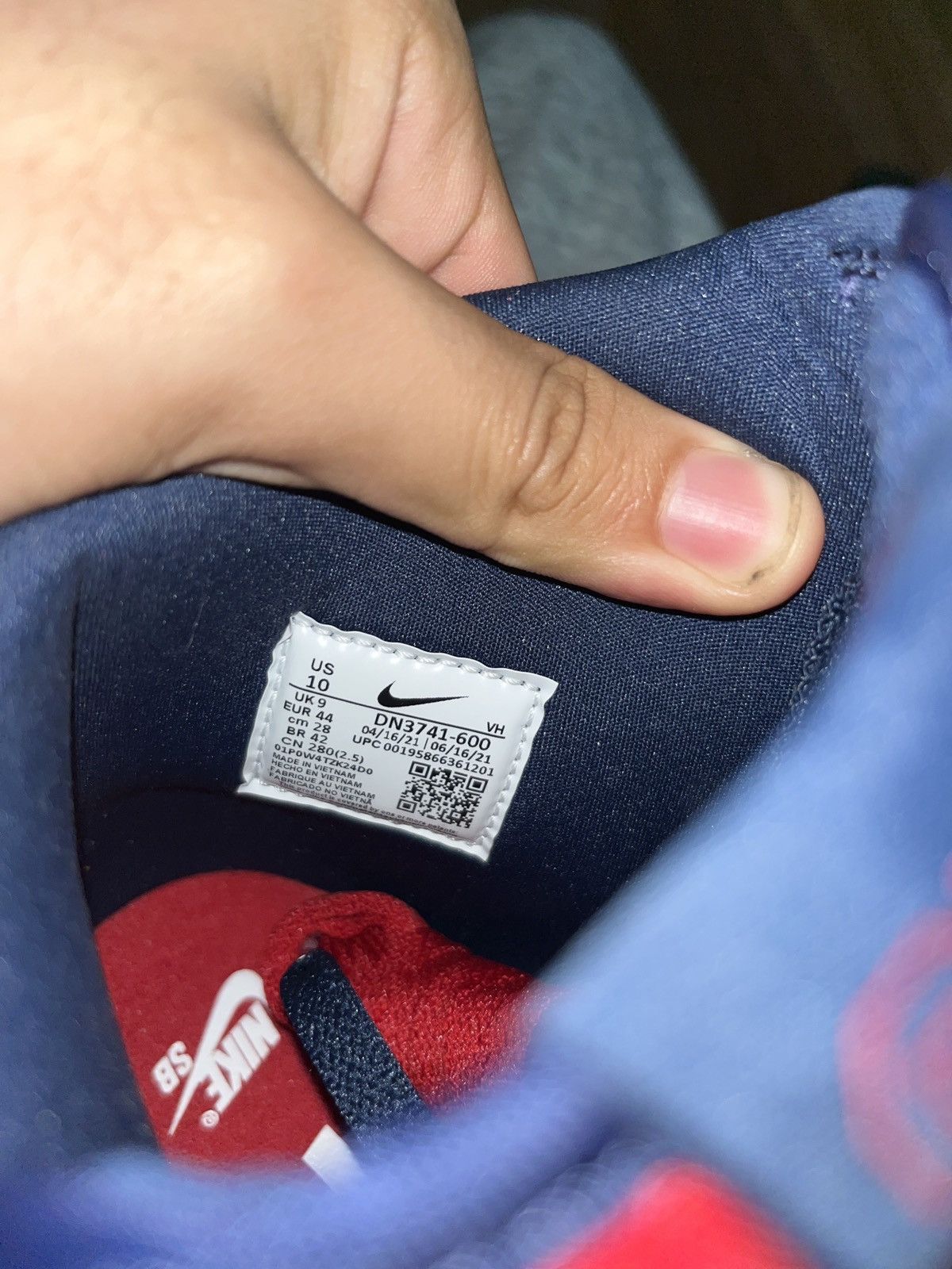 Nike × Supreme Supreme Dunk High Navy/Blue Size US 10 / EU 43 - 8 Thumbnail