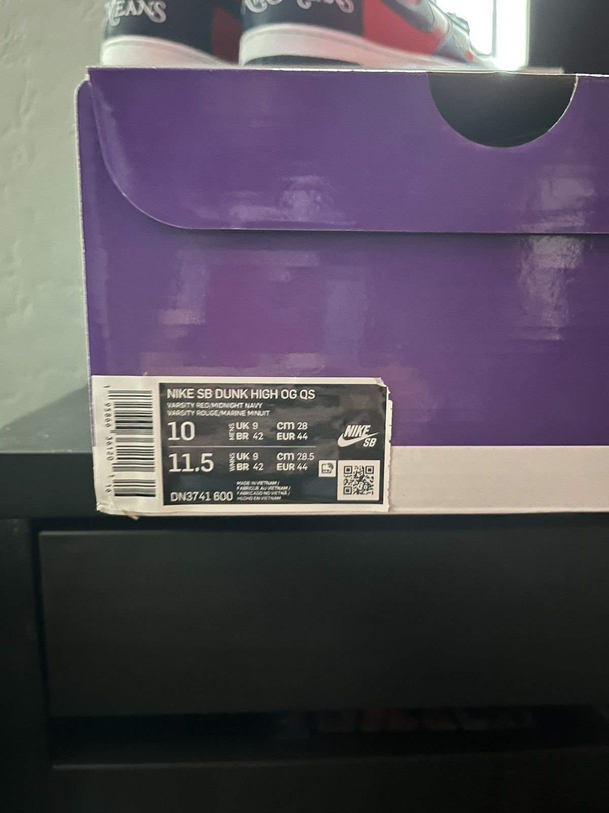 Nike × Supreme Supreme Dunk High Navy/Blue Size US 10 / EU 43 - 7 Thumbnail