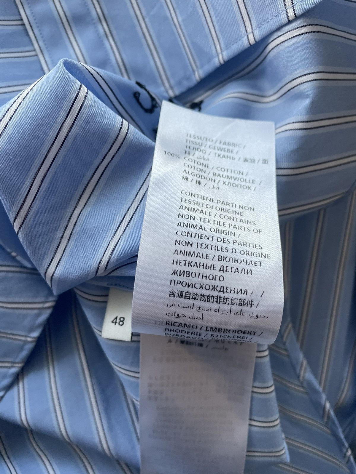 Gucci Rare Brand New Super Runway Oversized Logo Striped Shirt Size US L / EU 52-54 / 3 - 8 Thumbnail