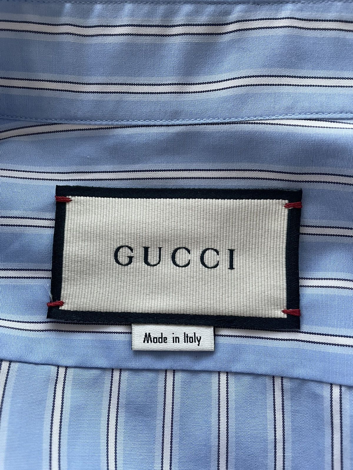 Gucci Gucc Super Runway Logo Striped Shirt LImited Edition w Tags Size US L / EU 52-54 / 3 - 6 Thumbnail