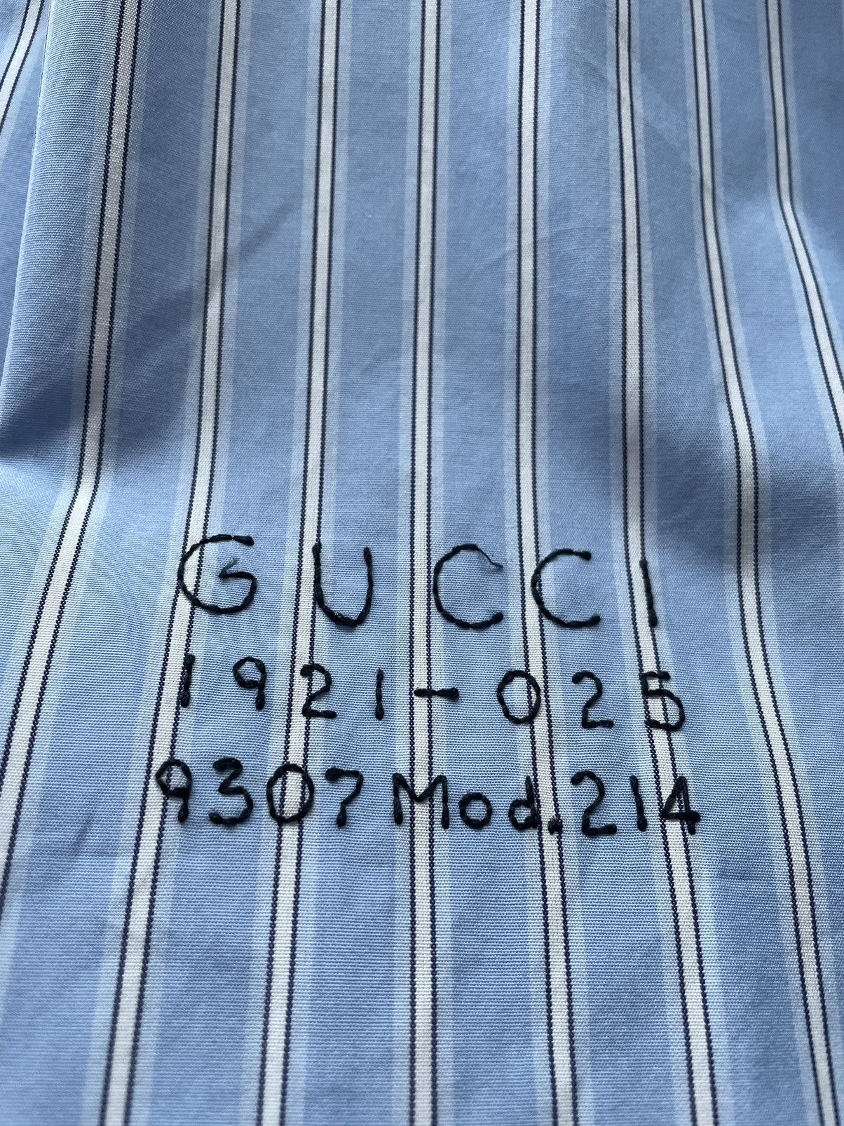 Gucci Gucc Super Runway Logo Striped Shirt LImited Edition w Tags Size US L / EU 52-54 / 3 - 3 Thumbnail