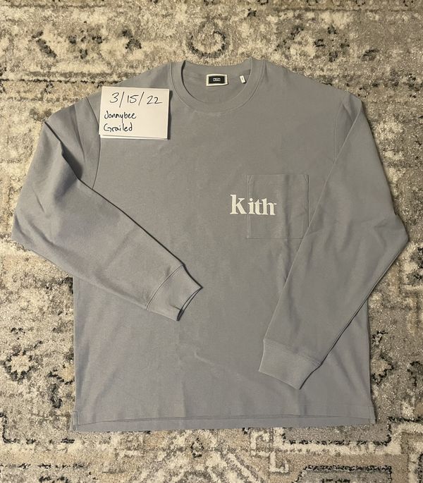 Kith KITH QUINN LONG SLEEVE TEE LIGHT INDIGO Grailed