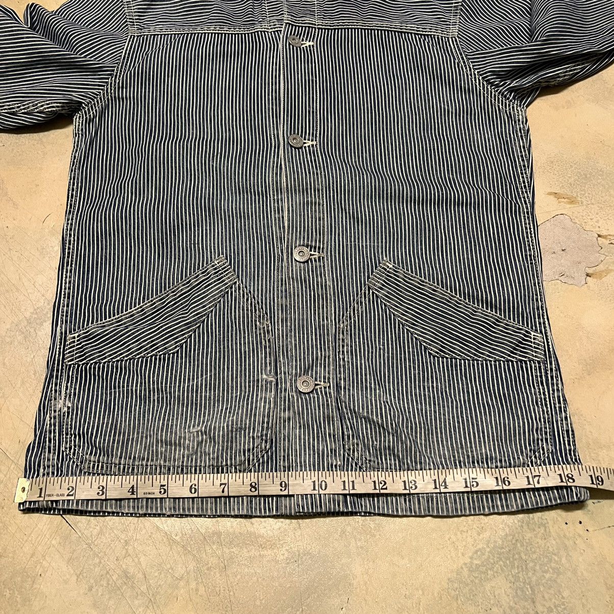 Journal Standard Journal Standard Workwear Hickory Denim Jacket Distressed Size US M / EU 48-50 / 2 - 13 Thumbnail