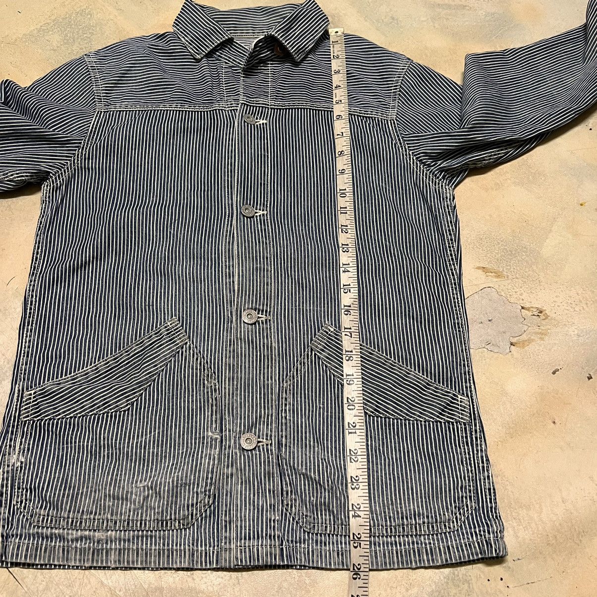 Journal Standard Journal Standard Workwear Hickory Denim Jacket Distressed Size US M / EU 48-50 / 2 - 14 Thumbnail
