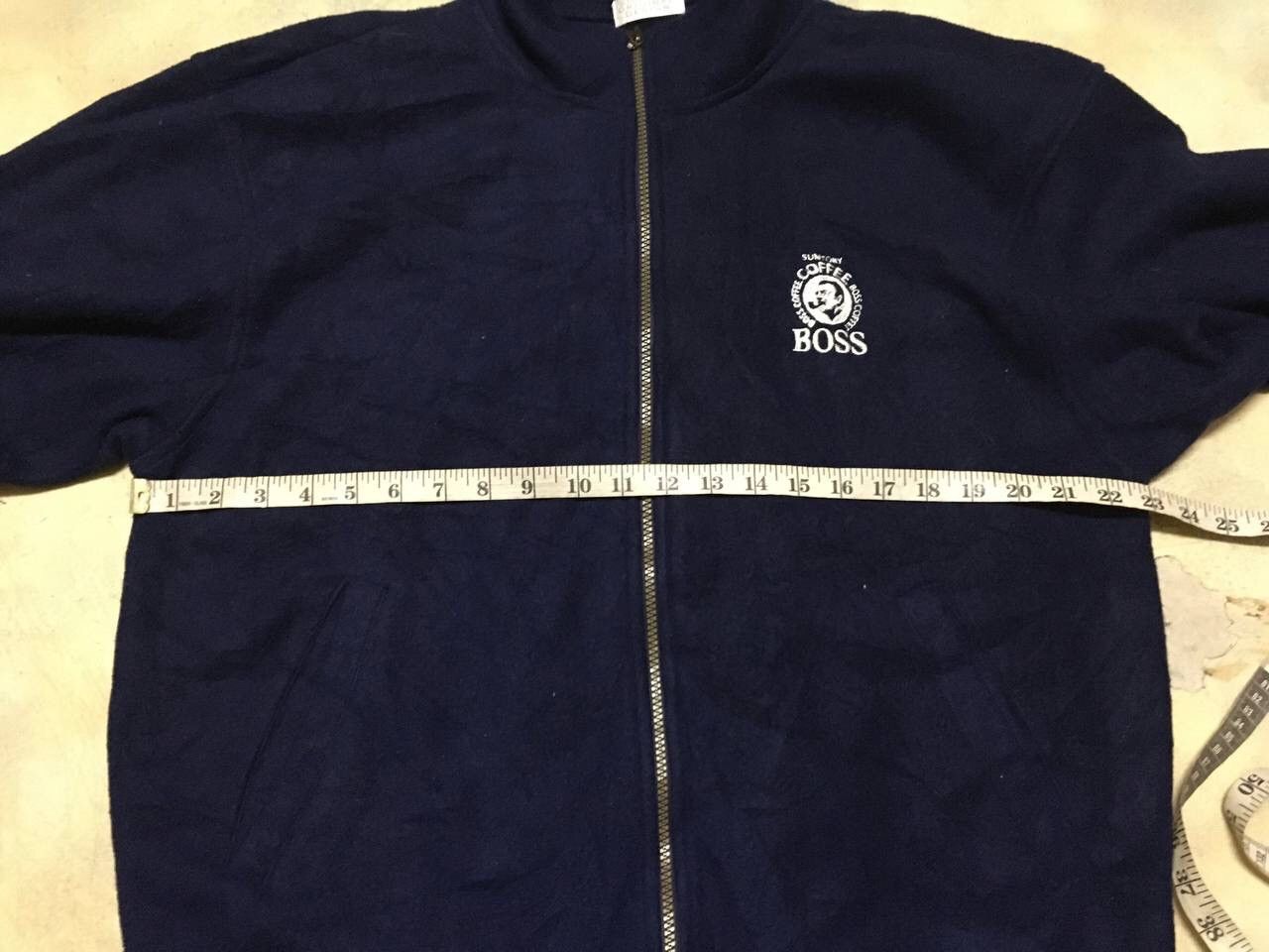 Japanese Brand Vintage Suntory Coffee Boss Fleece Sweater Jacket Size US M / EU 48-50 / 2 - 6 Thumbnail
