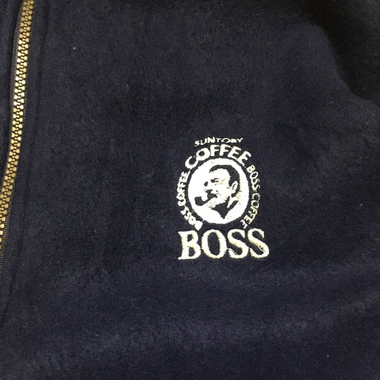 Japanese Brand Vintage Suntory Coffee Boss Fleece Sweater Jacket Size US M / EU 48-50 / 2 - 2 Thumbnail