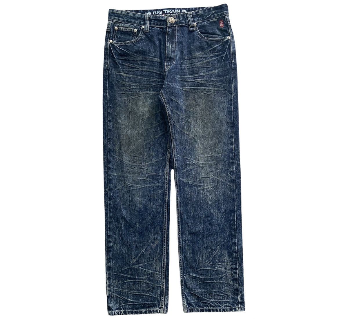 Japanese Brand 💰SENDOFFER💰Japanese Karakuri Big Train Sukajan Jeans Size US 34 / EU 50 - 3 Thumbnail