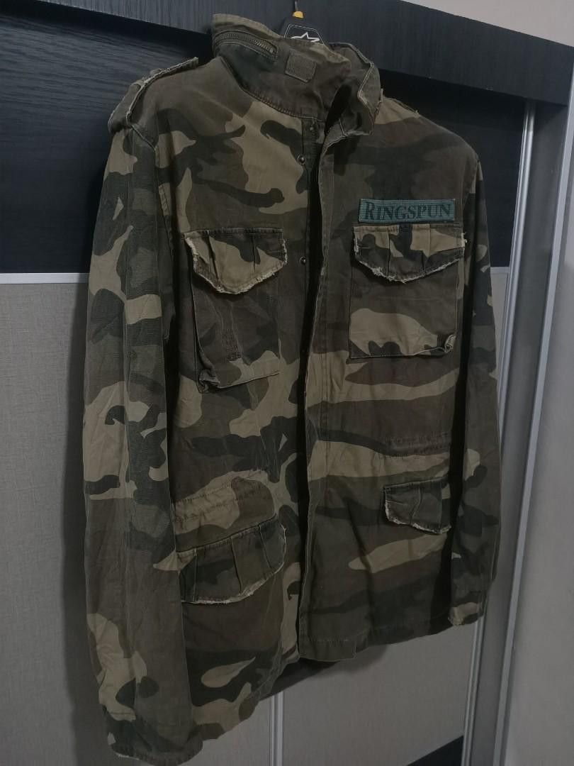 Japanese Brand × Ringspun Ringspun military fashion m65 camo jacket special edition Size US M / EU 48-50 / 2 - 2 Thumbnail