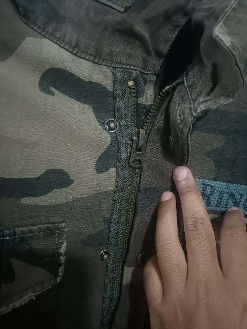 Japanese Brand × Ringspun Ringspun military fashion m65 camo jacket special edition Size US M / EU 48-50 / 2 - 6 Thumbnail