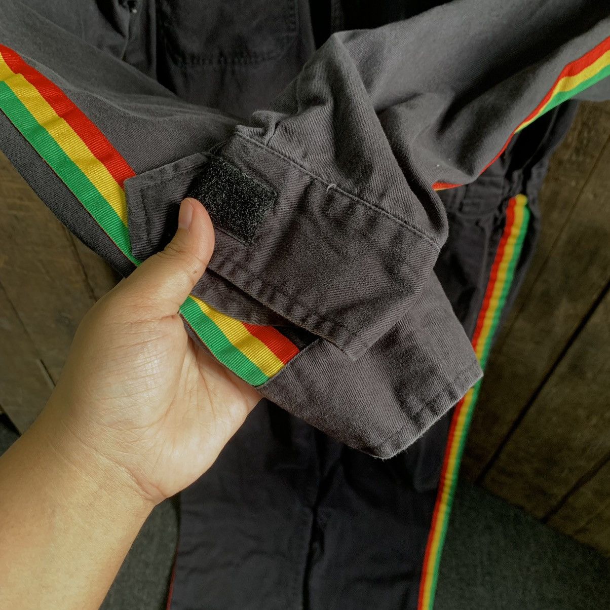 Japanese Brand Vintage Rasta Jamaica Overall Size US 34 / EU 50 - 9 Thumbnail