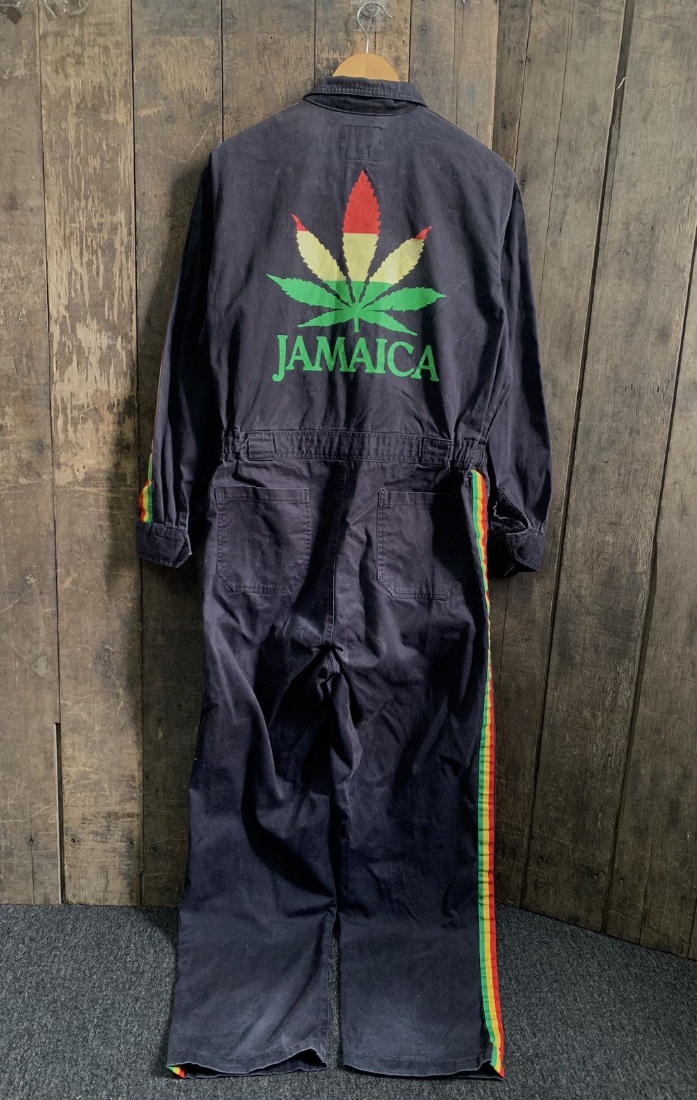 Japanese Brand Vintage Rasta Jamaica Overall Size US 34 / EU 50 - 4 Thumbnail