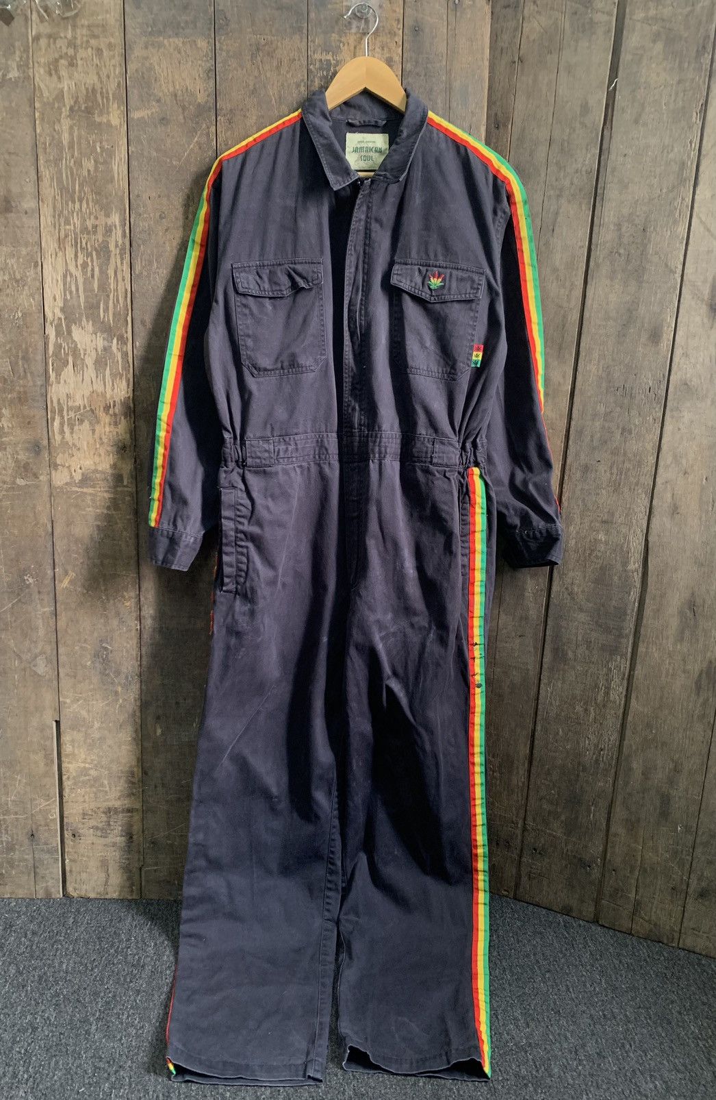 Japanese Brand Vintage Rasta Jamaica Overall Size US 34 / EU 50 - 2 Thumbnail