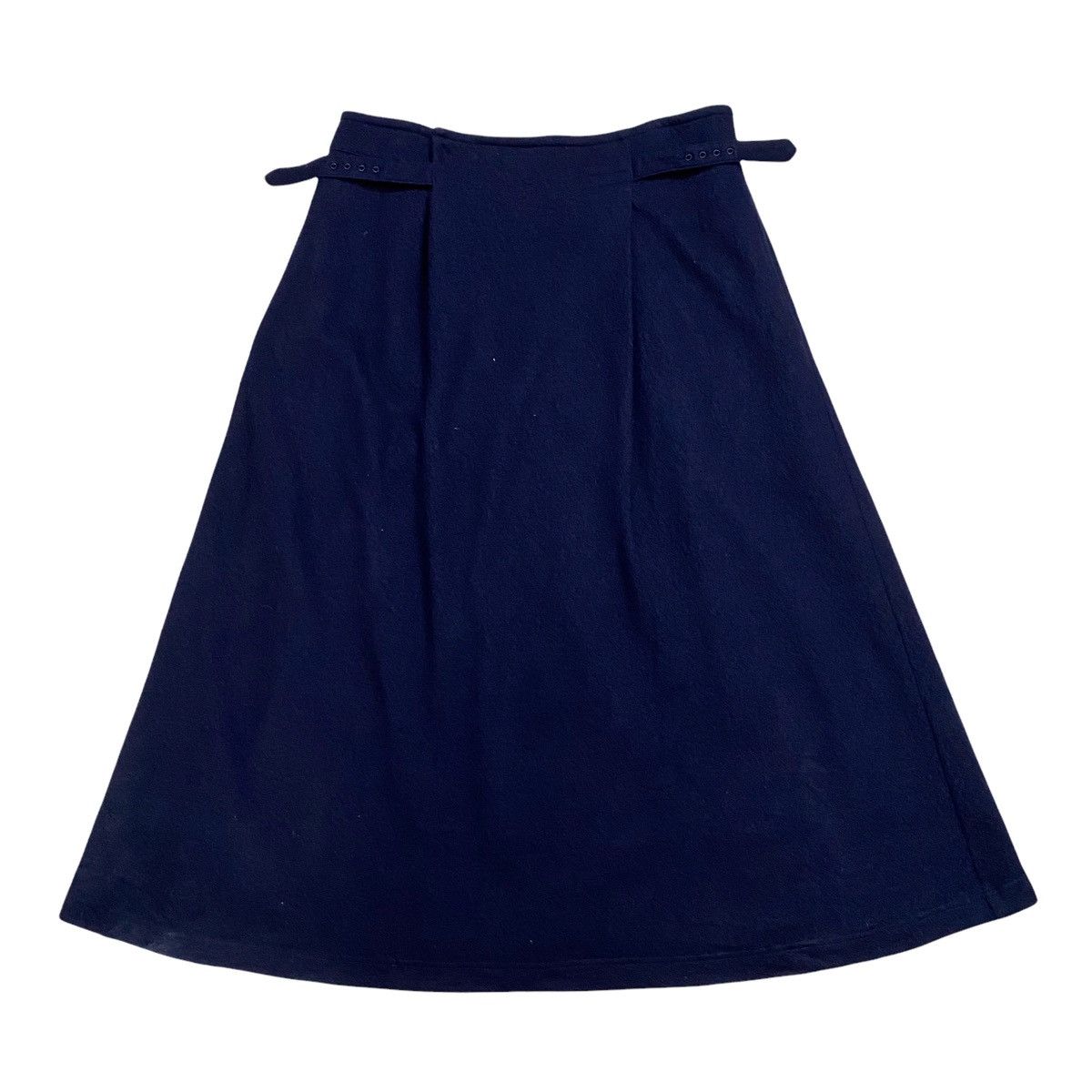 Japanese Brand Y's yohji yamamoto wool long skirt double side buckle Size 30" / US 8 / IT 44 - 6 Thumbnail